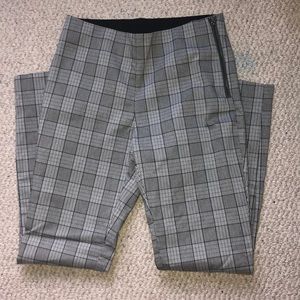 gray plaid dress pants